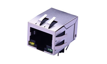 फॉस्फर कांस्य Rj45 नेटवर्क कनेक्टर फिल्टर 100Base - T 90 डिग्री प्लग - में