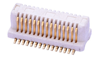 0.5mm SMT10 - 40 पिन अंकित पीसीबी बोर्ड से बोर्ड कनेक्टर 500V वोल्टेज प्रतिरोध