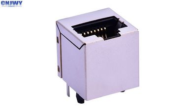 एकल पोर्ट Rj45 नेटवर्क कनेक्टर 10P8C 180 डिग्री रेटेड करंट 1.5A