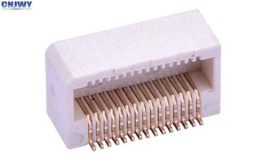 क्षैतिज 30PIN पीसीबी बोर्ड से बोर्ड कनेक्टर मदर सीट ऊंचाई 5.0MM