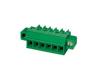 प्लग करने योग्य टर्मिनल ब्लॉक कनेक्टर CPT 3.81mm पिच 1*10P ग्रीन PA66 SN 30-16AWG