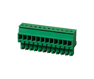 PA66 SN 30-16AWG टर्मिनल ब्लॉक कनेक्टर CPT 3.81mm पिच 1*10P ग्रीन