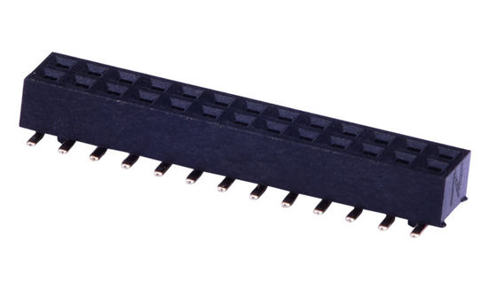 ऊंचाई 2.0mm PA6T SMT विस्थापन पिन 1.27MM महिला हेडर