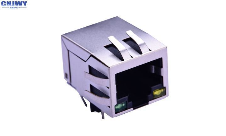 फॉस्फर कांस्य Rj45 नेटवर्क कनेक्टर फिल्टर 100Base - T 90 डिग्री प्लग - में