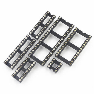 60VAC DIP SINGLE 2.54mm पिच PBT एकीकृत आईसी सॉकेट